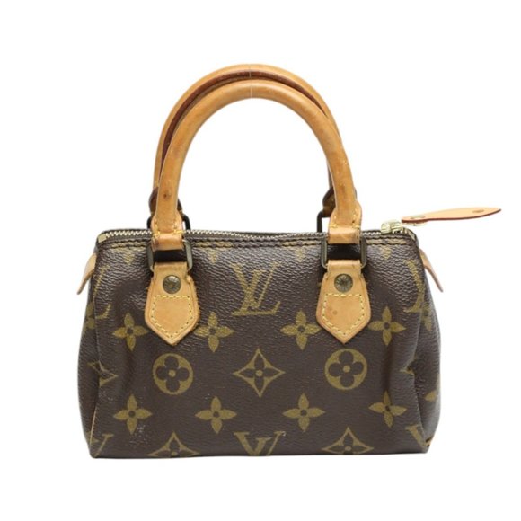 Louis Vuitton Mini speedy Brown Canvas briefcase - Picture 1 of 10